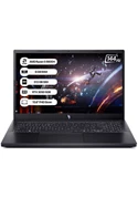Acer Nitro V15 NH.QSHEY.005 Ryzen5-6600H 8GB 512GB SSD RTX3050-6GB 15.6" 165Hz Freedos Taşınabilir Bilgisayar Siyah 512 GB