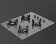 Arçelik OCD T 651 EG Fibona Serisi Gazlı Cam Tablalı Ocak Gri