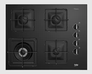Beko - BOCD K 6510 EWB - Gazlı Cam Tablalı Ocak Siyah