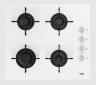 Beko - BOCD T 6011 ES - Gazlı Cam Tablalı Ocak Beyaz