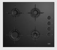 Beko - BOCD T 6011 ES - Gazlı Cam Tablalı Ocak Siyah