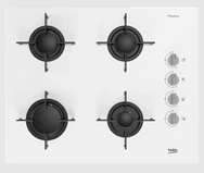 Beko - BOCD T 6510 EB Beyond Serisi - Gazlı Cam Tablalı Ocak Beyaz