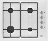 Beko - BOMD D 6110 EB - Gazlı Renkli Metal Tablalı Ocak Beyaz