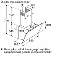 BOSCH DWK63PJ20T ANKASTRE DAVLUMBAZ Beyaz