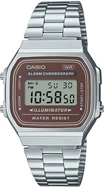 Casio A168WA-5AYDF Retro Tasarım Kare Kadran Çelik Kordon Plastik Kasa Metalik Renk Üniseks Kol Saati Çok Renkli	