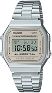 Casio A168WA-8AYDF Retro Tasarım Kare Kadran Metal Kordon Metal Kasa  Metalik Renk Üniseks Kol Saati Çok Renkli	