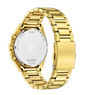 Citizen CA4592-85A Eko-Drive Çelik Kordon Çelik Kasa 10 ATM Suya Dayanıklı Altın Renk Erkek Kol Saati Çok Renkli	