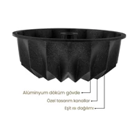 Emsan Diagon Kek Kalıbı Siyah 
