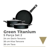 ESSE GREEN TİTANIUM SET2 5PARÇA TENCERE SETİ 