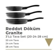 ESSE REDDOT DÖKÜM 3 LÜ TAVA SET 