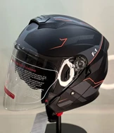 JK20  Güneş Gözlüklü Yarım Kask  Siyah XL