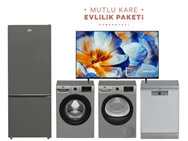 MUTLU KARE EVLİLİK PAKETİ 5  Gümüş Gri