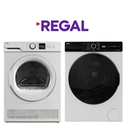 Regal CMI 90123 Çamaşır Makinesi + KM 90111 Kurutma Makinesi Beyaz
