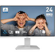 23.8" PRO MP2412W 1920x1080 (FHD) 16:9 FLAT VA 100HZ 1MS ADAPTIVE-SYNC BEYAZ MONITOR Siyah