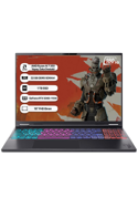 Acer Nitro 16S NH.QXJEY.002 R7 AI-350 32GB 1TB RTX5060-8GB 16'' FHD 180Hz DOS Antrasit 1 TB