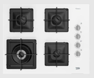 Beko - BOCD K 6510 EWB - Gazlı Cam Tablalı Ocak Beyaz