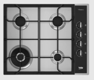 Beko - BOMD D 6110 DWI Gazlı Inoks Metal Tablalı Ocak Inox
