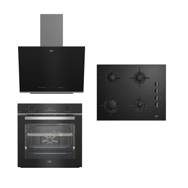 BEKO BUHAR DESTEKLİ FİTFRY SİYAH SET Siyah