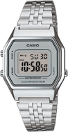 Casio LA680WA-7DF Retro Tasarım Metal Kordon Metal Kasa  Metalik Renk Kadın Kol Saati Çok Renkli	