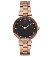 Daniel Klein DKE.1.10371.1 Metal Kordon Metal Kasa 3 ATM Suya Dayanıklı Rose Gold Renk Kadın Kol Saati Çok Renkli	