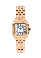 Essence D1140.520 Kare Kadran Çelik Kasa Gold Rose Kadın Kol Saati Çok Renkli	