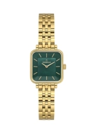 Essence ES6923FE.170 Kare Kadran Çelik Kordon Çelik Kasa 5 ATM Suya Dayanıklı Altın Renk Kadın Kol Saati Çok Renkli	