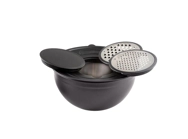 Jumbo Globe Siyah 5 Parça Rendeli Saklama Kabı 