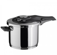 Jumbo Procook Siyah Açık Gri Paslanmaz Çelik Düdüklü Tencere 6 Lt Gri