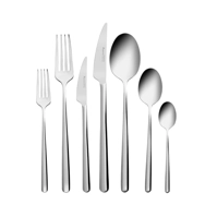 Karaca Elegance New Boreas Platin 12 Kişilik 84 Parça Çatal Kaşık Bıçak Takımı Gümüş