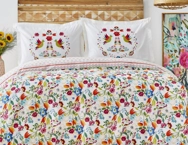 Karaca Home Parlin  %100 Pamuk Çift Kişilik Nevresim Takımı Fuşya Çift Kişilik