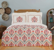 Karaca HomeCarmenta Kiremit %100 Pamuk Çift Kişilik Nevresim Takımı Beyaz