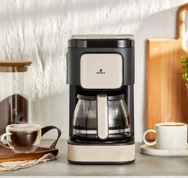 Karaca Just Coffee Aroma 2 in 1 Filtre Kahve ve Çay Demleme Makinesi Inox Bej