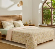 Kaşmir HomeSeina Çift Kişilik Nevresim Takımı Terracota Beyaz