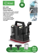 Kiwi Koltuk ve Halı Yıkama Makinesi Siyah