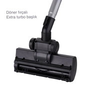 KORKMAZ A902-01 COSMOS PREMIUM ANTRASİT-SİYAH ELEKTRİKLİ SÜPÜRGE Beyaz