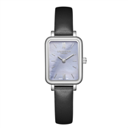 Lee Cooper LC08208.351 Dikdörtgen Kadranlı Deri Kordon Metal Kasa 3 ATM Suya Dayanıklı Siyah Renk Kadın Kol Saati Çok Renkli	