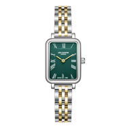 Lee Cooper LC08232.270 Dikdörtgen Kasa Romen Rakamlı 3 Atm Suya Dayanıklı Metalik-Altın Renk Kadın Kol Saati Çok Renkli	