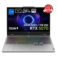 LOQ Intel Core i7 13650HX 24GB 1TB SSD RTX5070 Freedos 15.6" FHD 144Hz IPS Taşınabilir Bilgisayar 83JE00EWTR Gri 1 TB