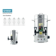 LORENZO KEYFİALA 60 BARDAK ÇAY OTOMATI Gümüş