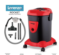 Lorenzo LRZ-1091 Rocket Toz Torbalı Süpürge Siyah Toz Torbalı Süpürge