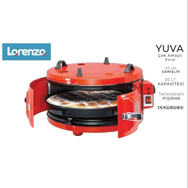 Lorenzo LRZ-1097 Yuva Çok Amaçlı Fırın Kırmızı