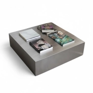 Monolith Blok Paslanmaz Inox Metal Orta Sehpa Metal