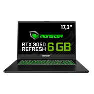 Monster Abra A7 V15.3.5 Intel Core i5 13500H 16 GB RAM 1 TB SSD 6 GB RTX 3050 Windows 11 17,3" FHD 144 Hz Oyun Bilgisayarı Siyah 1 TB