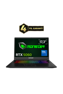 Monster Tulpar T7 V26.3.4 Intel Core 7 250H 16 GB RAM 1 TB SSD 8 GB RTX 5060 Freedos 17,3" FHD 144 Hz Oyun Bilgisayarı Siyah 1 TB