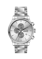 Slazenger SL.09.2400.2.01 Tüm Fonksiyonları Aktif 10 ATM Suya Dayanıklı Çelik Kordonlu Metalik Renk Erkek Kol Saati Çok Renkli	