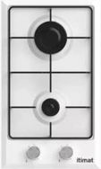 İTİMAT KR-2011 BEYAZ LPG İKİLİ OCAK SET ÜSTÜ VE ANKASTRE Beyaz